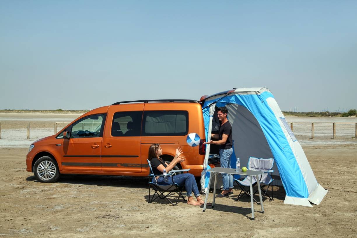  Der Caddy Beach ist ideal für Freizeit-Aktivitäten. 