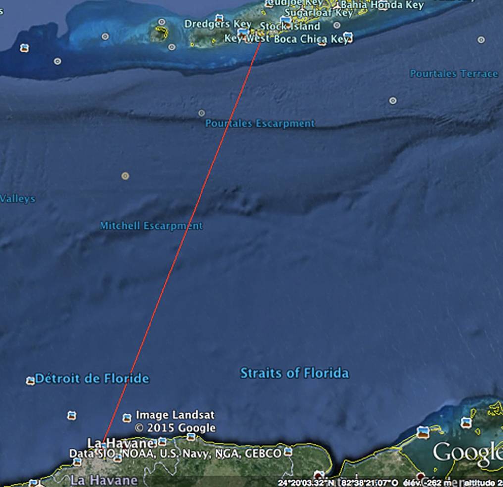  Die Strecke: 110 Meilen von Key West nach Havanna. 