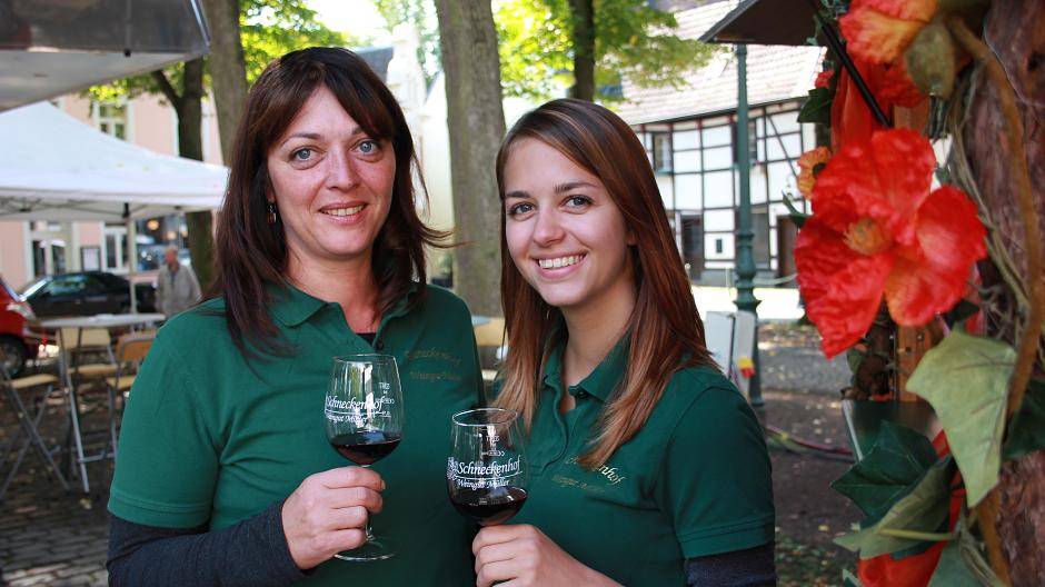 Premiere für das Weingut "Schneckenhof" aus dem Hohenloher Land: Die Weinbautechnikerin...