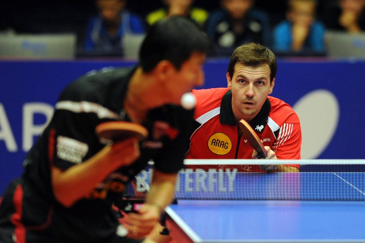  Der Einsatz von Borussias Top-Mann Timo Boll im "Endspiel" gegen Grenzau ist noch nicht ganz sicher. 