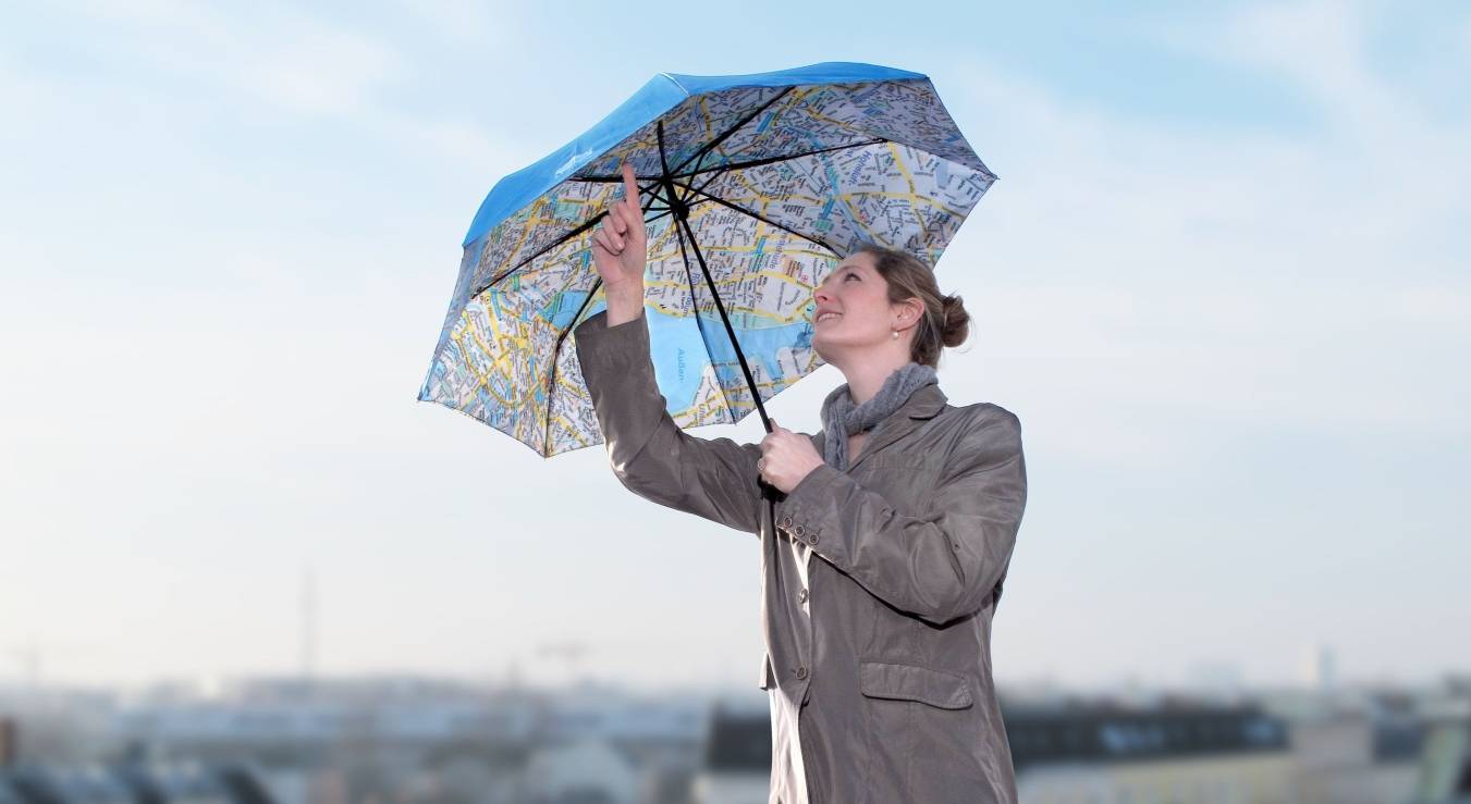 Nie mehr verlaufen im Regen