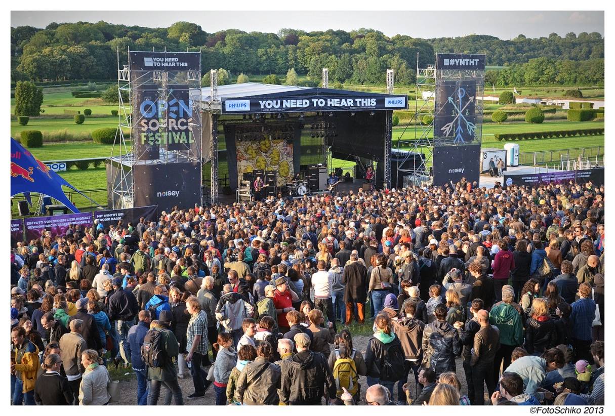  Beliebt: Das Open Source Festival auf der Rennbahn in Grafenberg. 