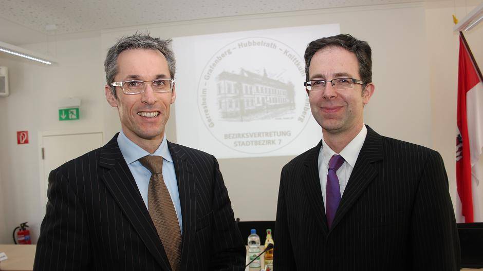 Michael Käufer (li.) und Oliver Faber von der Bahn...