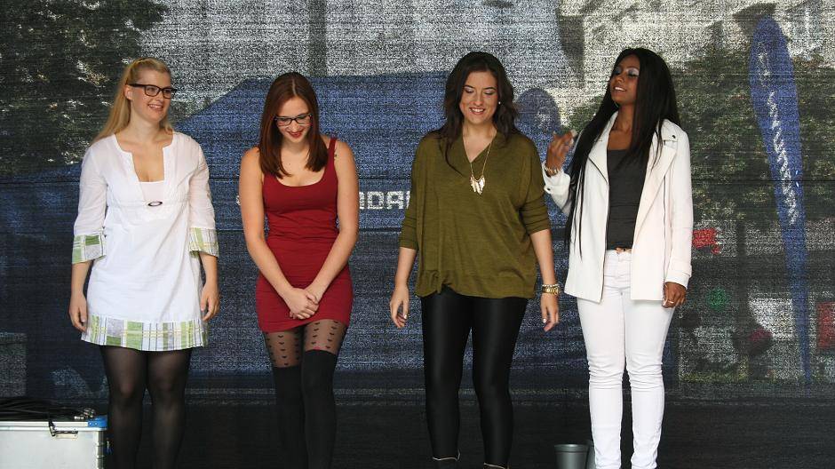 Die Kandidatinnen (v. li.): Katrin, Laura, Saskia und...