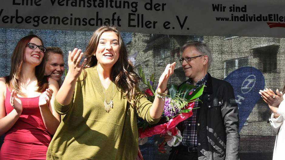So sieht eine Siegerin...