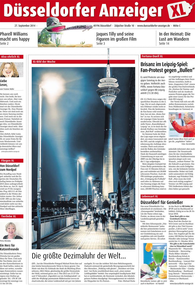  Ein erster Blick auf unseren neuen Samstags-Titel... 
