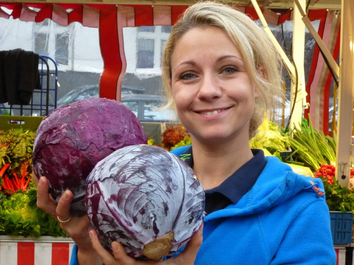  Frisch, preiswert und gesund: Nadine Eyckeler empfiehlt diesmal Rotkohl. 