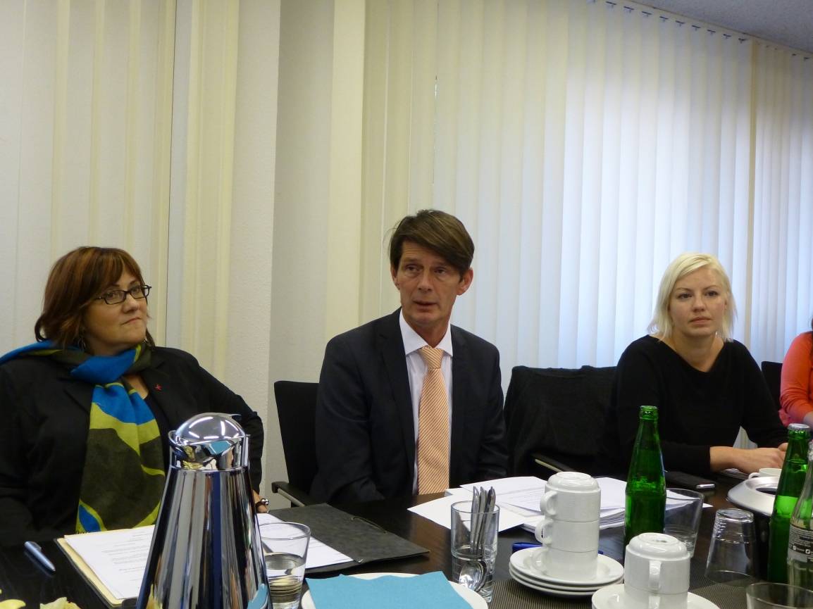  Cornelia Mohrs (SPD), Manfred Neuenhaus (FDP) und Clara Deilmann (Grüne) von der Rathaus-Ampel möchten auf grüne Welle für die Düsseldorfer Kultur schalten. 