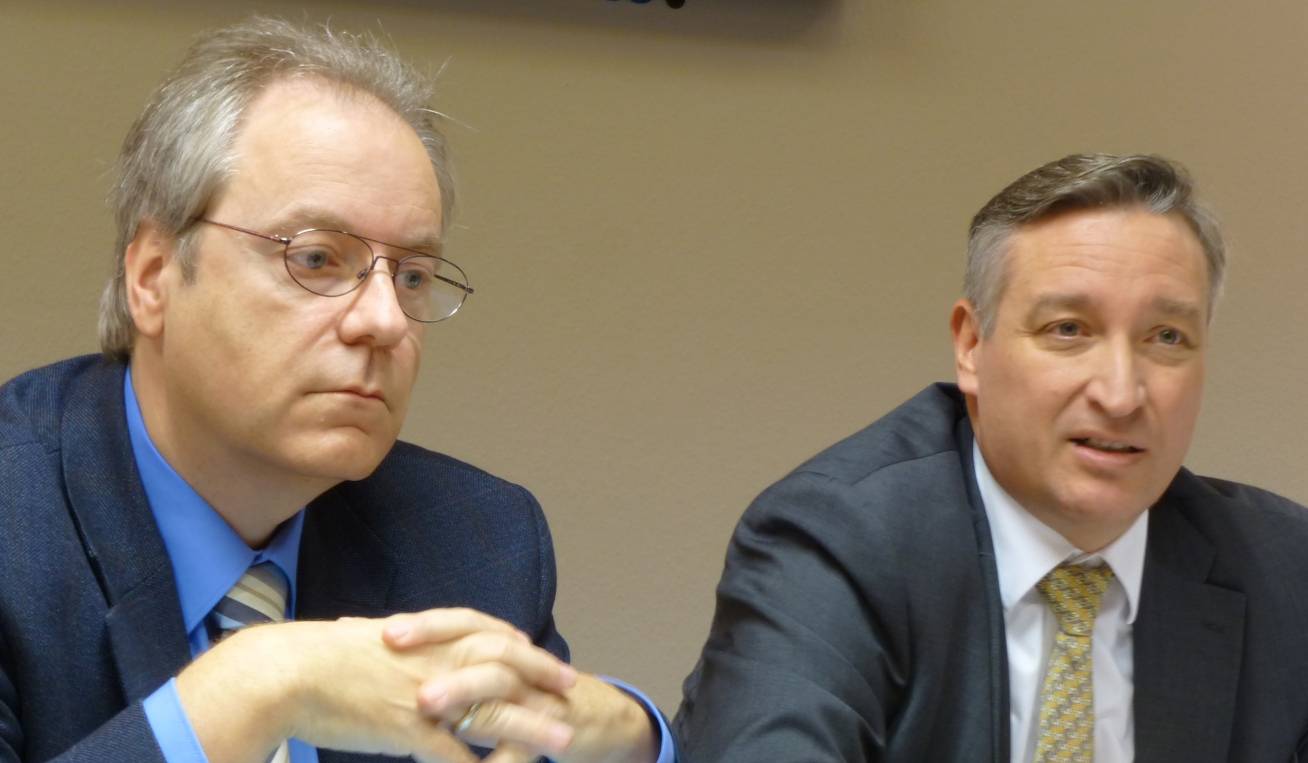  Möchten der Ampel im Rathaus beim Sparen helfen: Rüdiger Gutt (li.) und Andreas Hartnigk von der CDU. 
