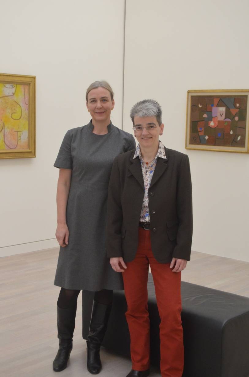  Hospiz-Leiterin Dr. Susanne Hirsmüller (r.) begrüßte Dr. Marion Ackermann (l.) als neue Verbündete ihrer Einrichtung. 