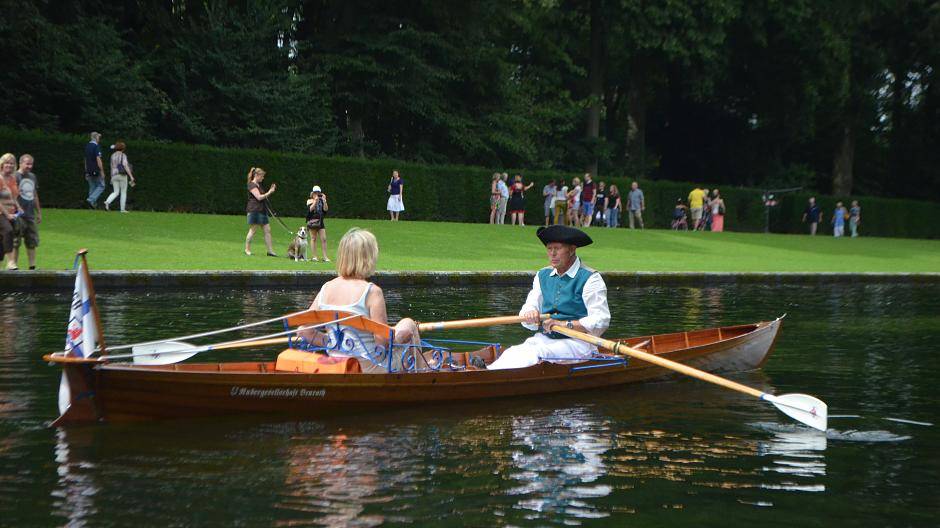 Zum barocken Leben gehörte auch die Wasserpartie: eine Fahrt durch den...