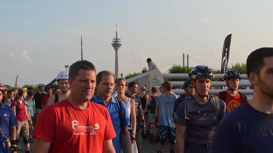 Der Start war traditionell am nördlichen Ende des...