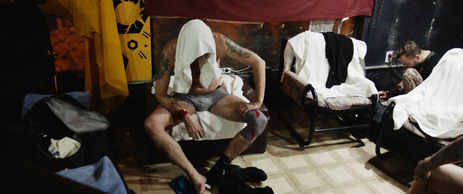  Campino Backstage in der Umkleide.  