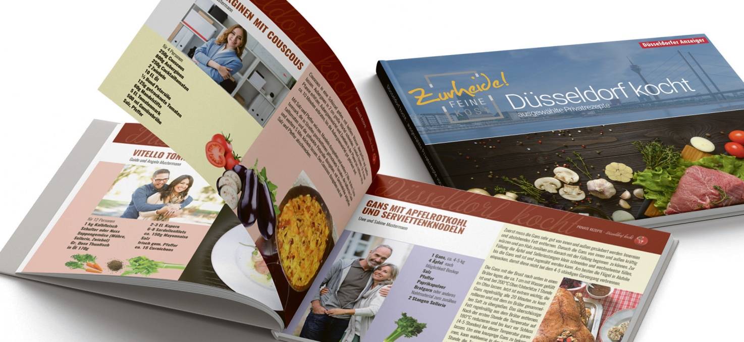  Der Düsseldorfer Anzeiger und Zurheide Feine Kost bringen im Mai ein hochwertiges Kochbuch heraus. Die Rezepte dafür liefern unsere Leserinnen und Leser. 