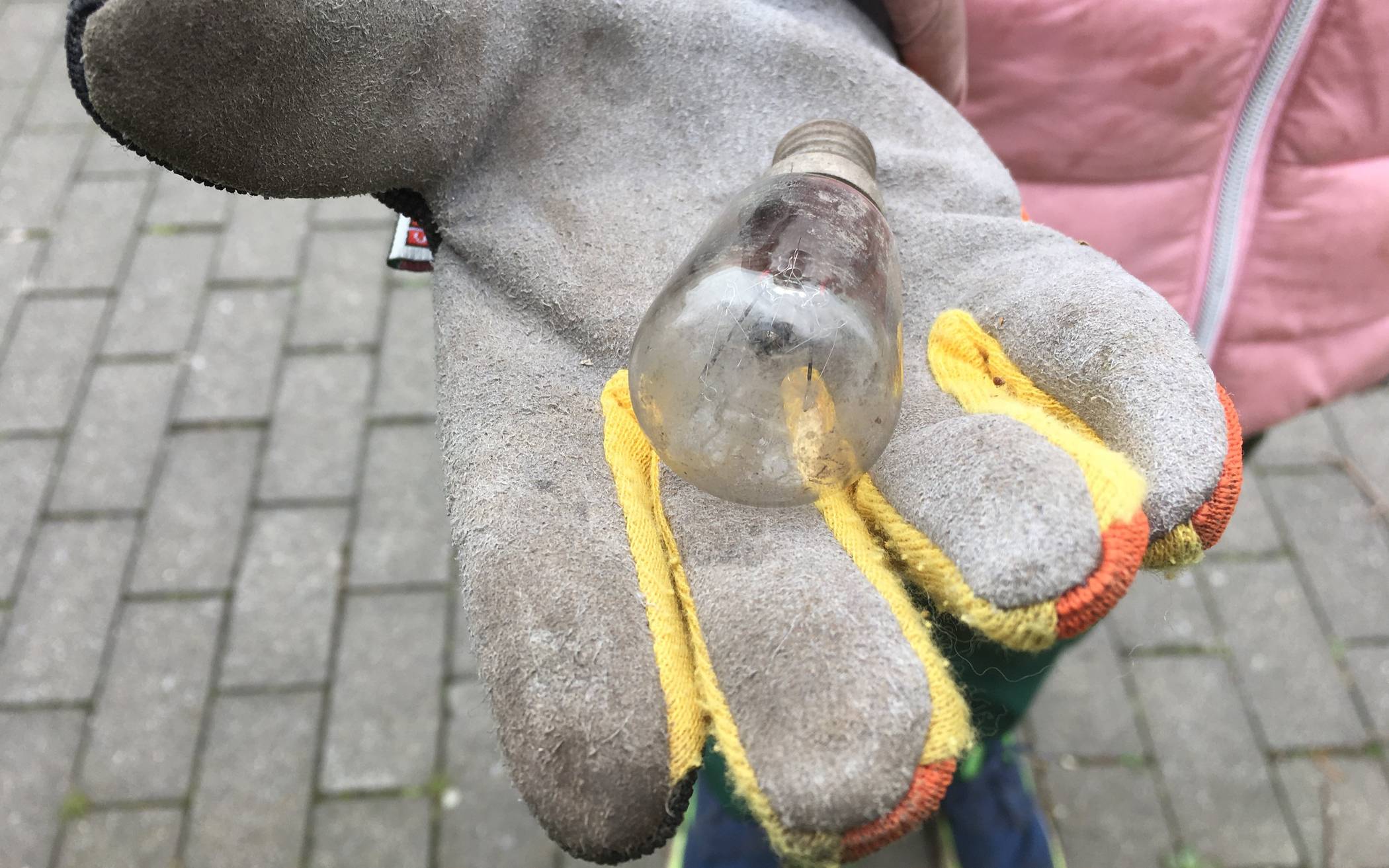 Diese Glühbirne lag in einem Gebüsch. Wir hoffen, dass den Müll-Sündern bald ein...