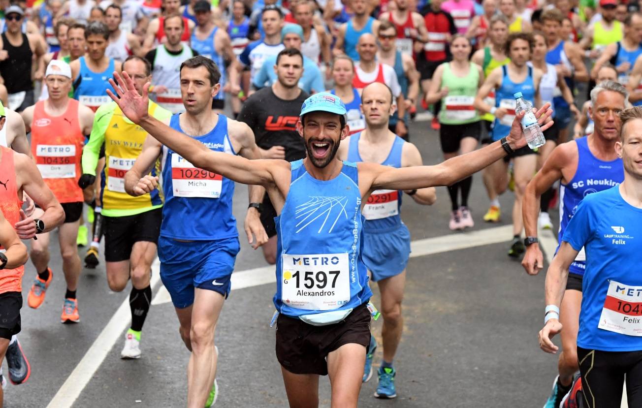  So sehen Sieger aus: Metro Marathon Düsseldorf 