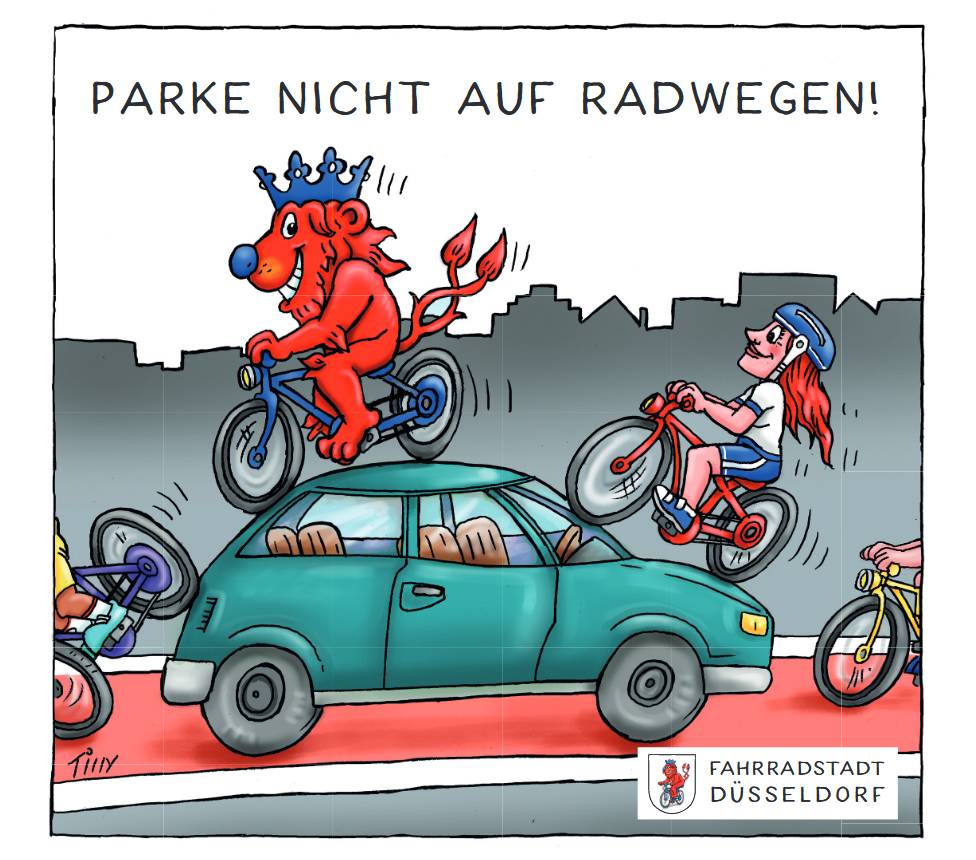 Klassische Szene: Falschparker auf...