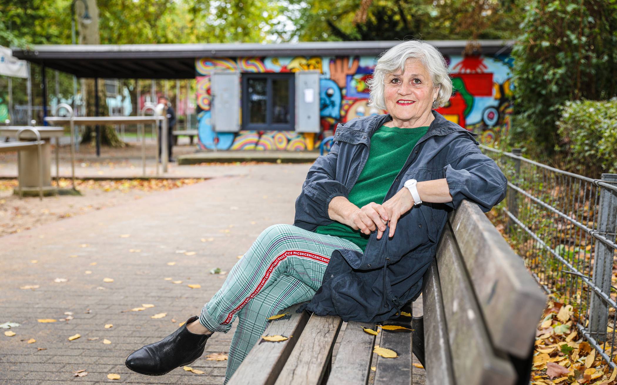  „Eine gewisse Weite“: Ingrid Wald am Oberbilker Lessingplatz. 