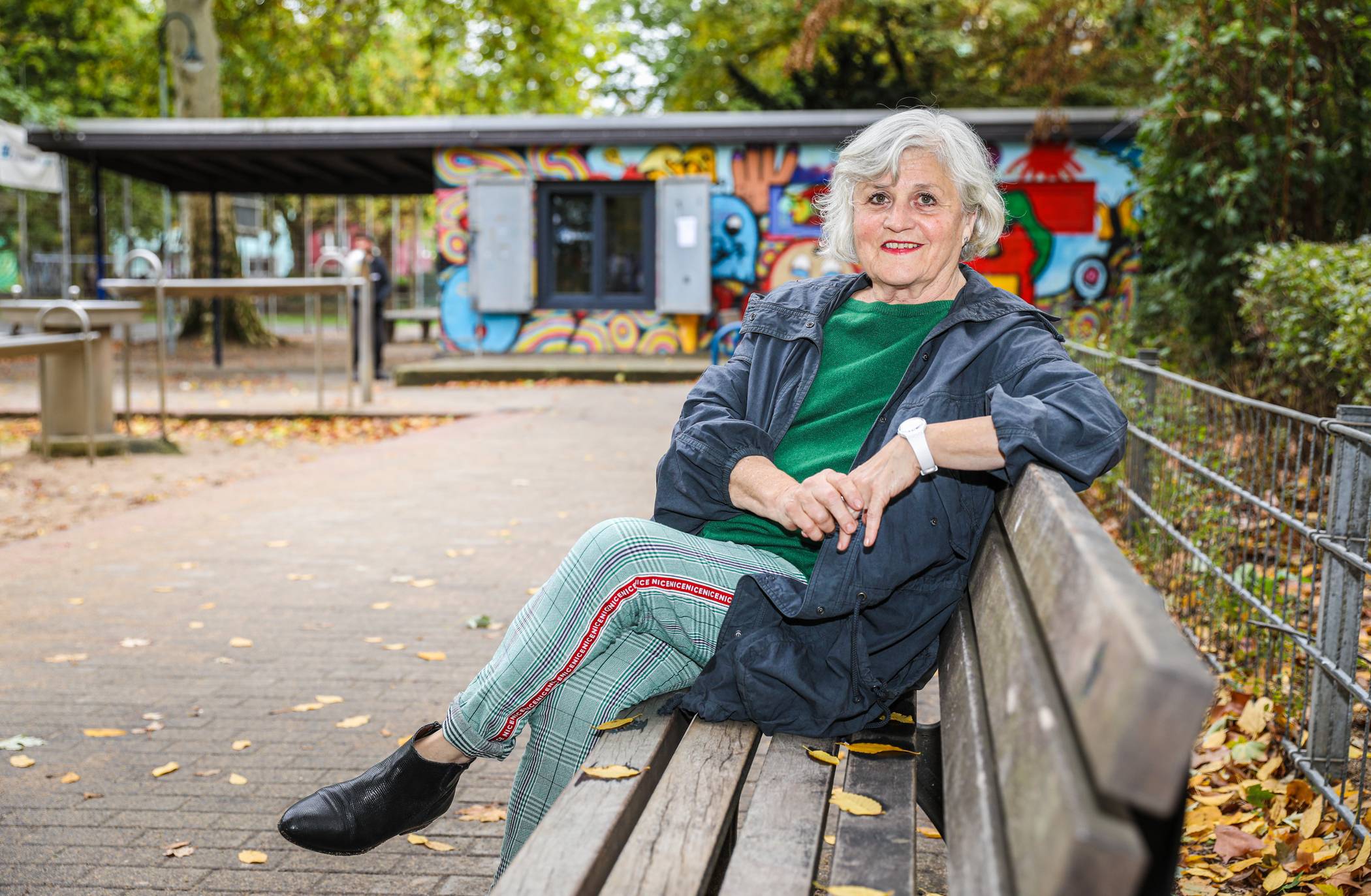  „Eine gewisse Weite“: Ingrid Wald am Oberbilker Lessingplatz. 