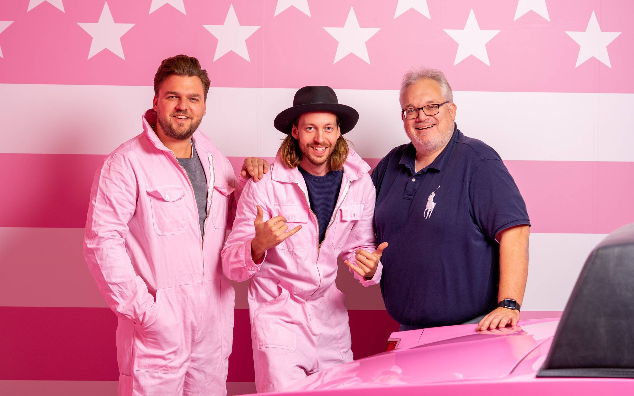  Die Gründer Kevin Kock und Mike Naseband mit Investor Michael Müller (v.l.n.r.) 