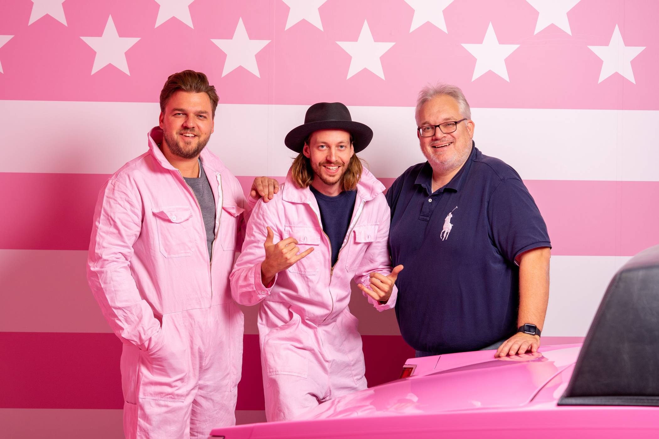  Die Gründer Kevin Kock und Mike Naseband mit Investor Michael Müller (v.l.n.r.) 