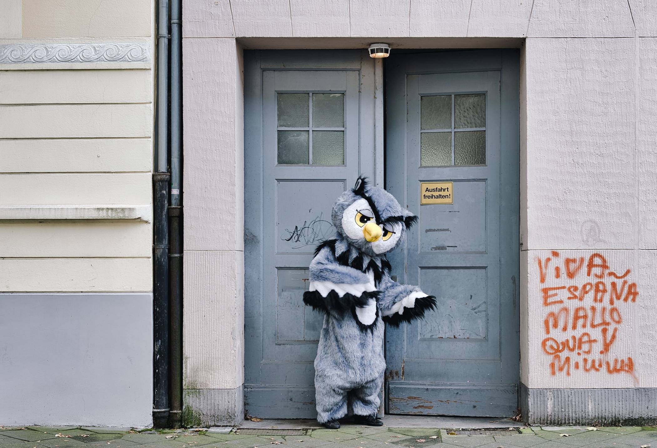  Maskottchen von „Für einen Moment“: die Eule 