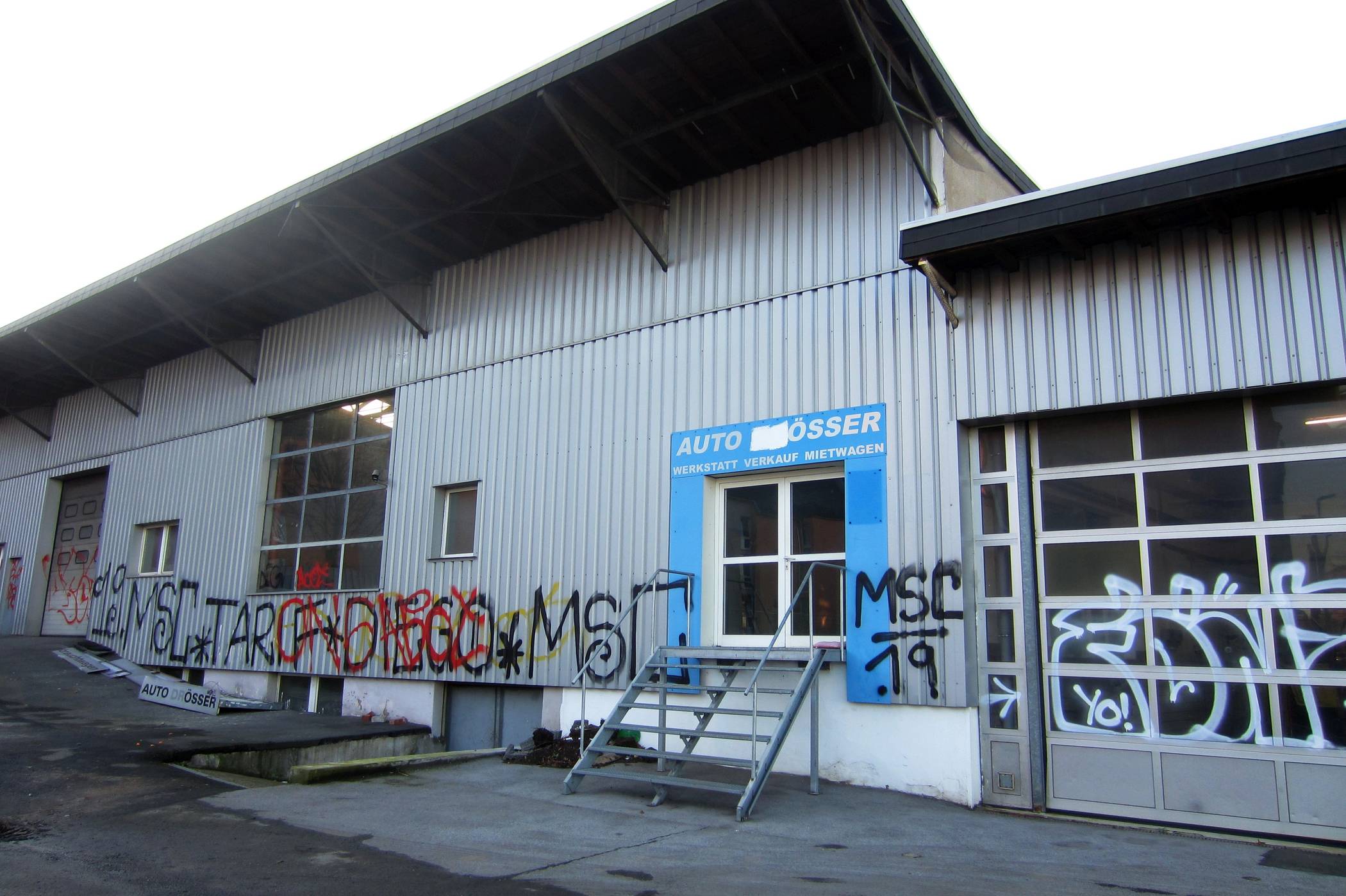  Ehemalige Halle von Kfz Drösser. 
