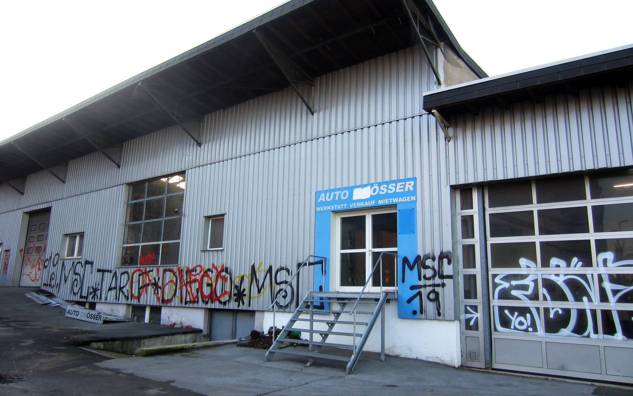 Ehemalige Halle von Kfz Drösser.