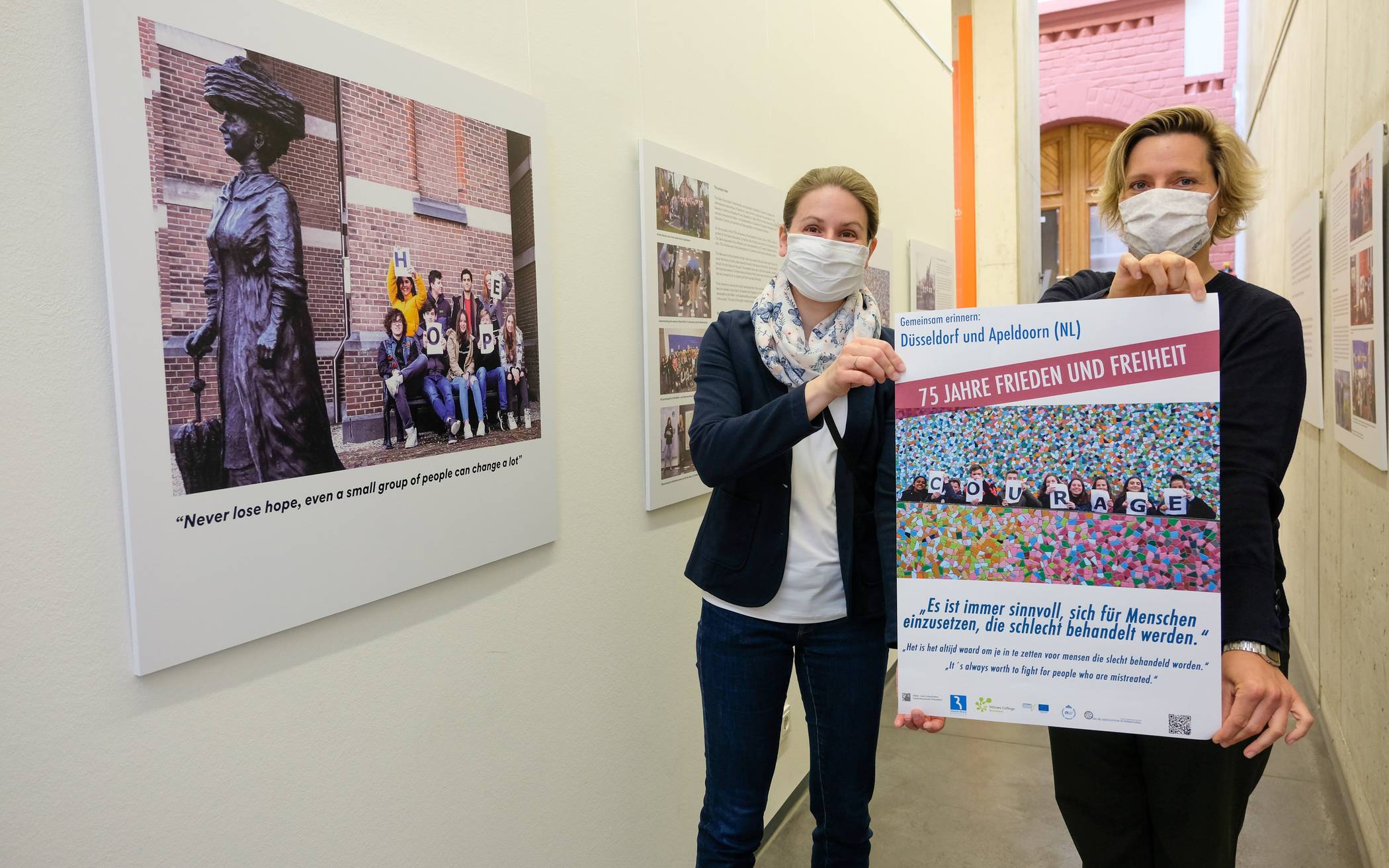  Andrea Ditchen und Astrid Hirsch von der Mahn- und Gedenkstätte haben das deutsch-niederländische Jugendaustauschprojekt begleitet und betreut. 
