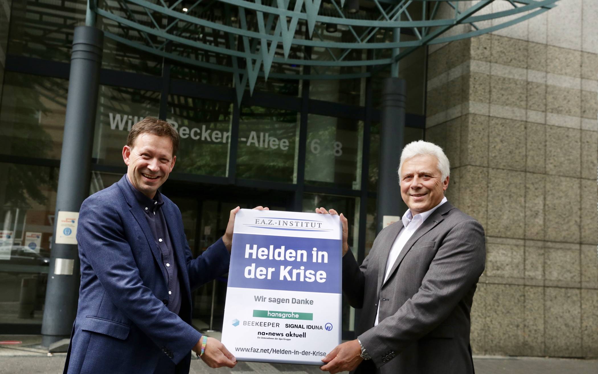 Sozialdezernent Stadtdirektor Burkhard Hintzsche (l.) und