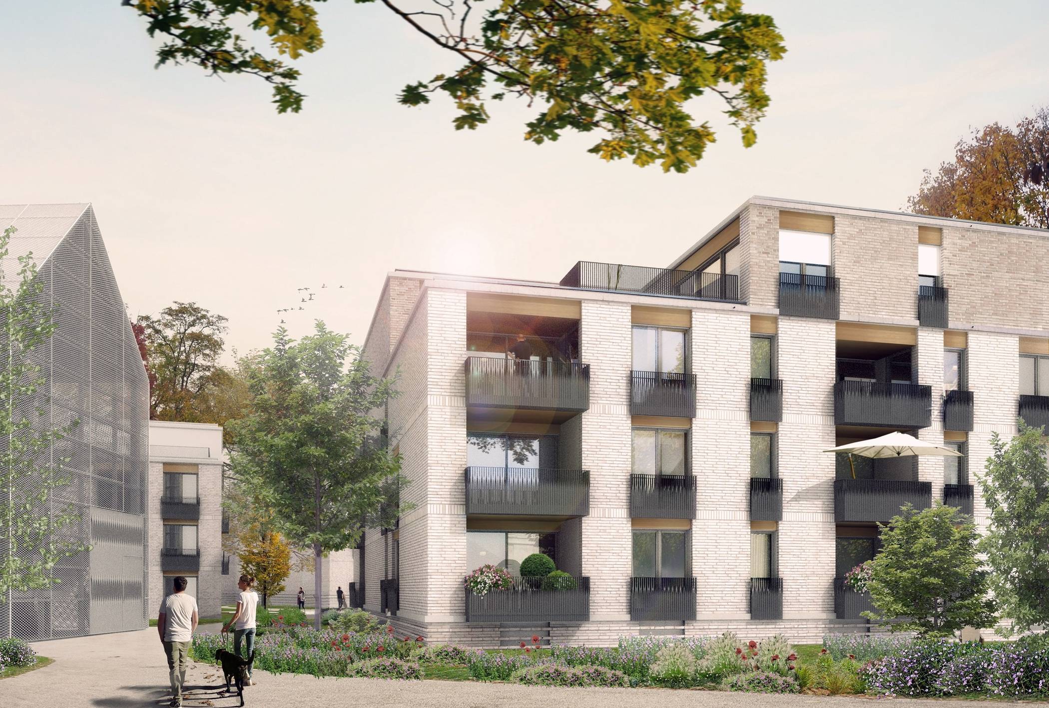  Animation des Mehrgenerationenprojekts. Foto: Aldinger Architekten 